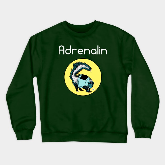 Punk Skunk Crewneck Sweatshirt by adrenalin